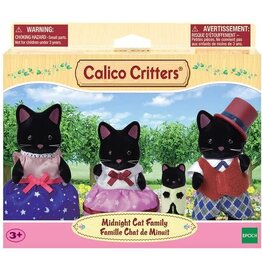 Calico Critters Midnight Cat Family