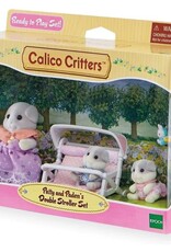 Calico Critters Patty & Paden's Double Stroller Set