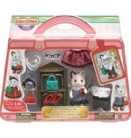 Calico Critters Fashion Playset Town Girl Series Tuxedo Cat