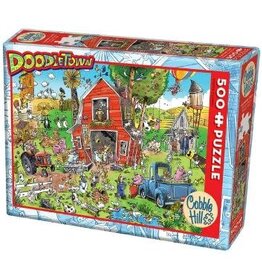 Cobble Hill DoodleTown - Farmyard Folly 500pc CH53552