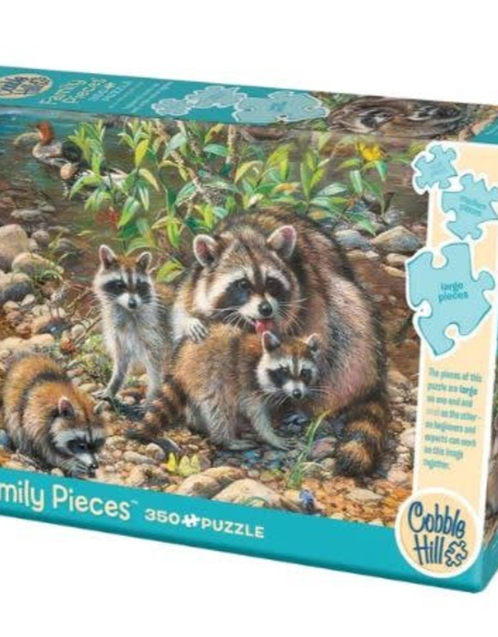 Cobble Hill Raccoon Family (Family) 350pc