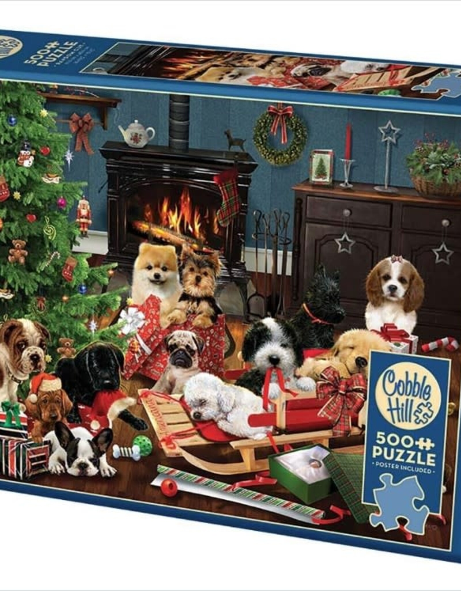 Cobble Hill Christmas Puppies 500pc CH85055