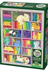 Cobble Hill Rainbow Cat Quilt 1000pc CH80356