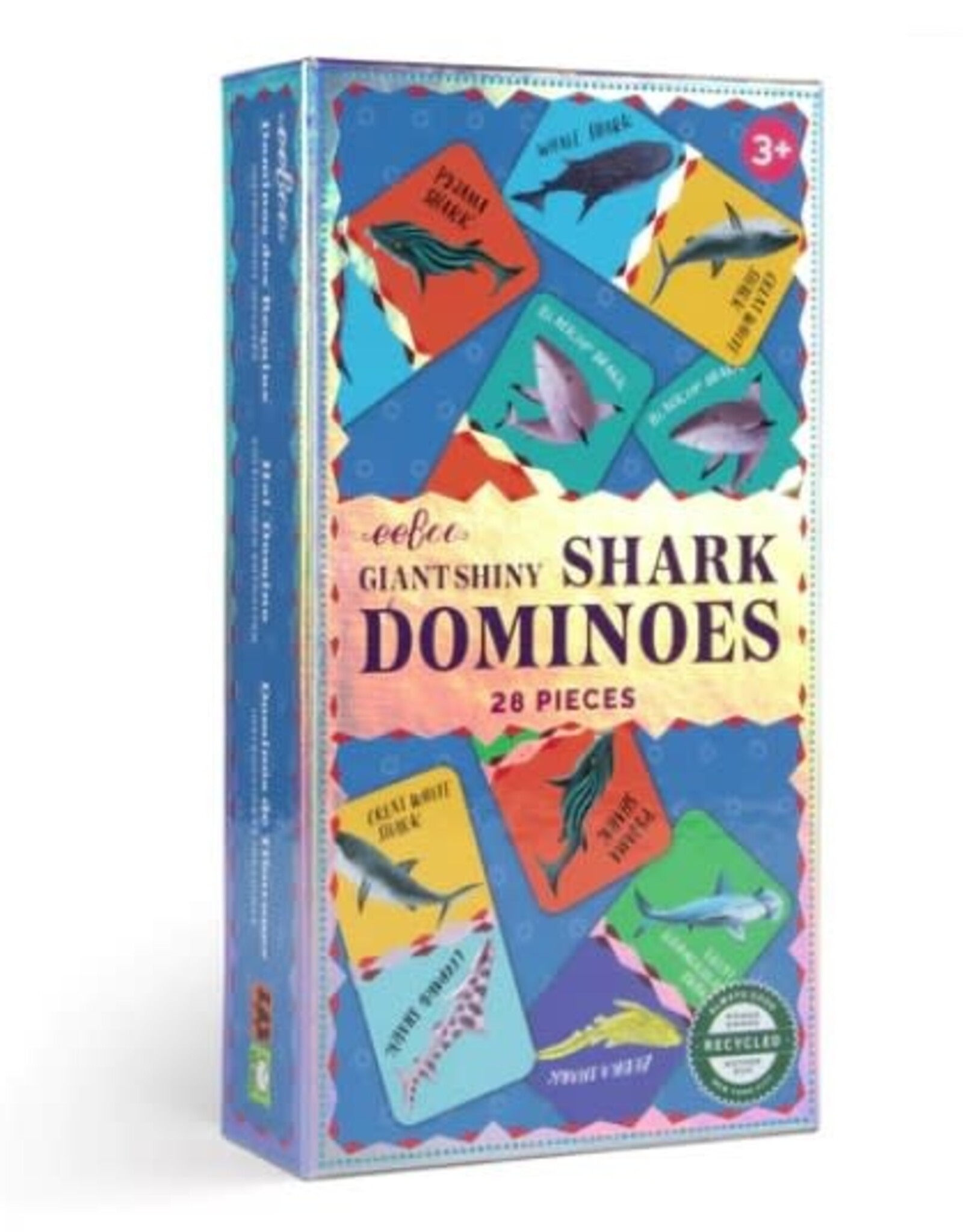 eeBoo Giant Shiny Shark Dominoes