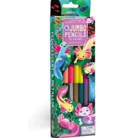 eeBoo Axolotl 6 Jumbo Pencils