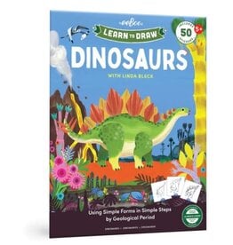 eeBoo Learn to Draw Dinosaurs w/Stickers