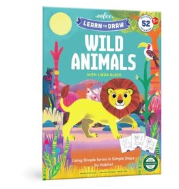 eeBoo Learn to Draw Wild Animals w/Stickers