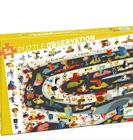 DJECO Observation puzzle / Car Rally / 54 pcs