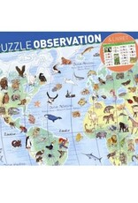 DJECO Observation Puzzle / World's animals / 100 pcs