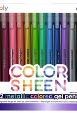 OOLY Color Sheen - Metallic Colored Gel Pens (Set of 12)