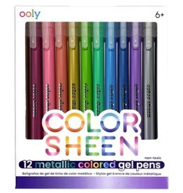 OOLY Color Sheen - Metallic Colored Gel Pens (Set of 12)