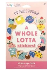 OOLY STICKIVILLE STICKERS X SUZY - A WHOLE LOTTA STICKER BOOK - DRESS UP CATS