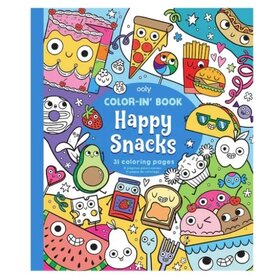 OOLY COLOUR-IN' BOOK - HAPPY SNACKS