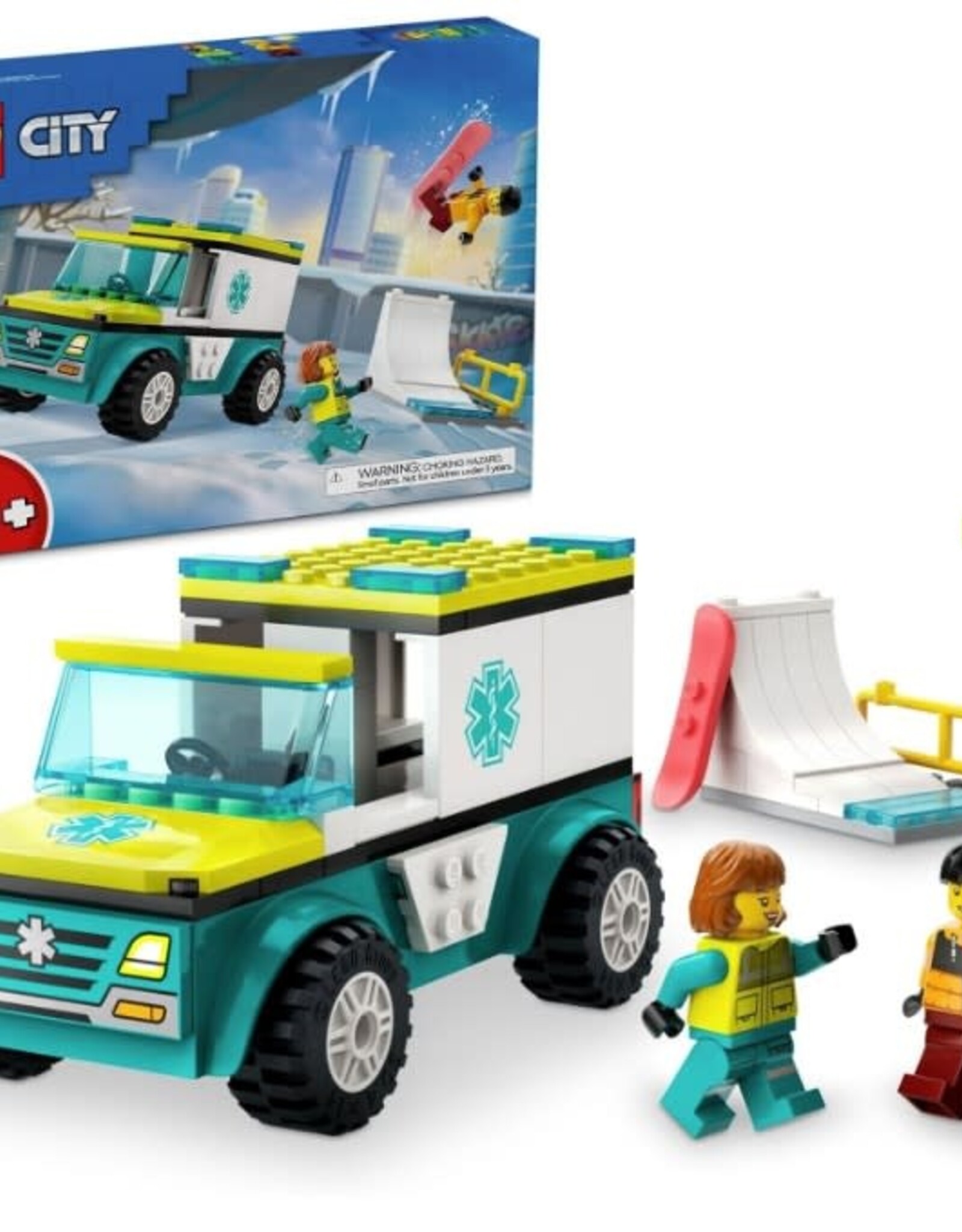 LEGO 60403 Emergency Ambulance and Snowboarder