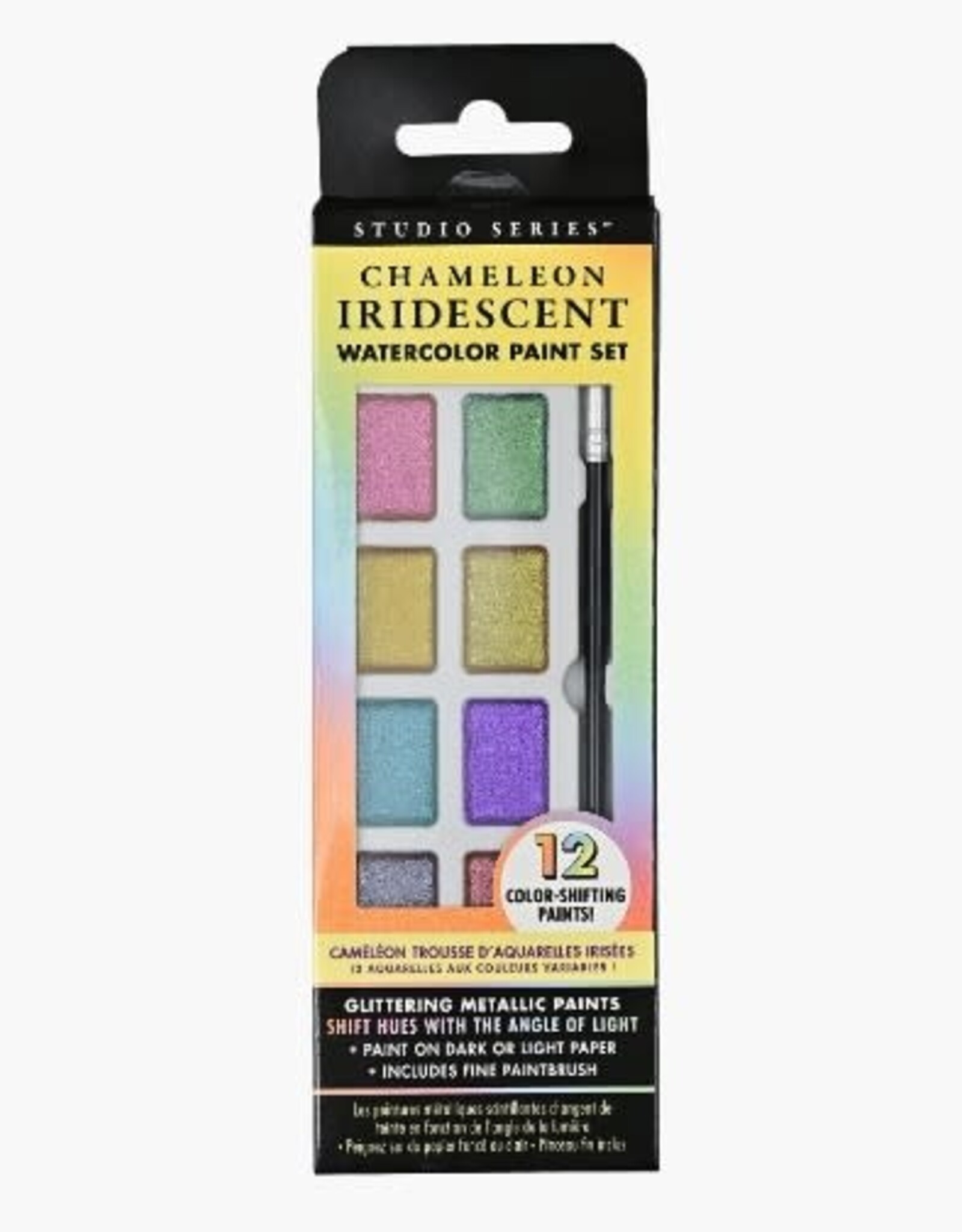 Peter Pauper Press CHAMELEON IRIDESCENT WATERCOLOR PAINT SET
