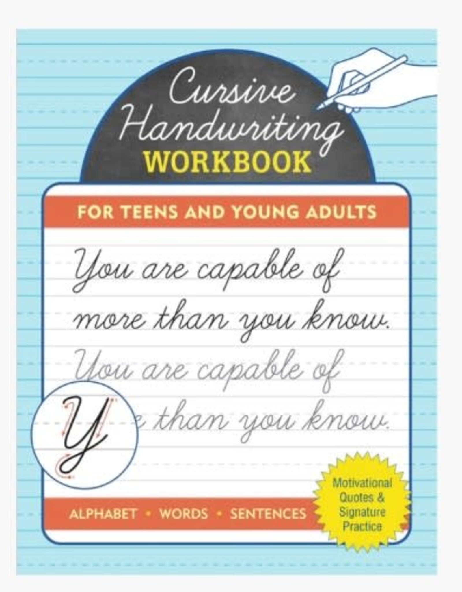 Peter Pauper Press Cursive Workbook for Teens & Young Adults