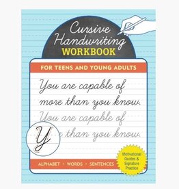 Peter Pauper Press Cursive Workbook for Teens & Young Adults