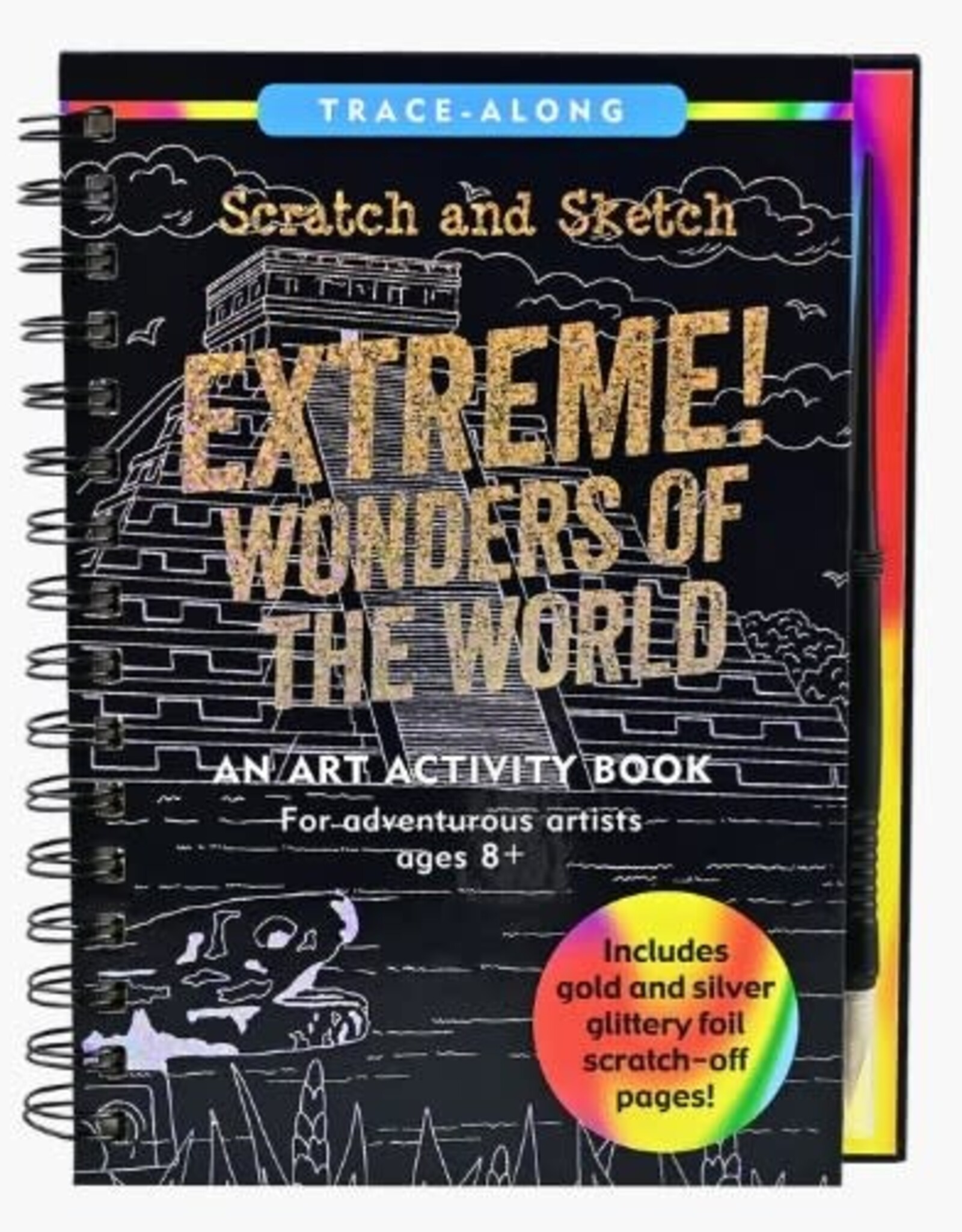 Peter Pauper Press SCRATCH & SKETCH EXTREME WONDERS OF THE WORLD