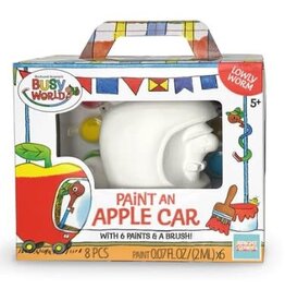 Bright Stripes Richard Scarry Paint A Racer- Apple Car