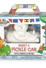 Bright Stripes Richard Scarry Paint A Racer- Pickle Car