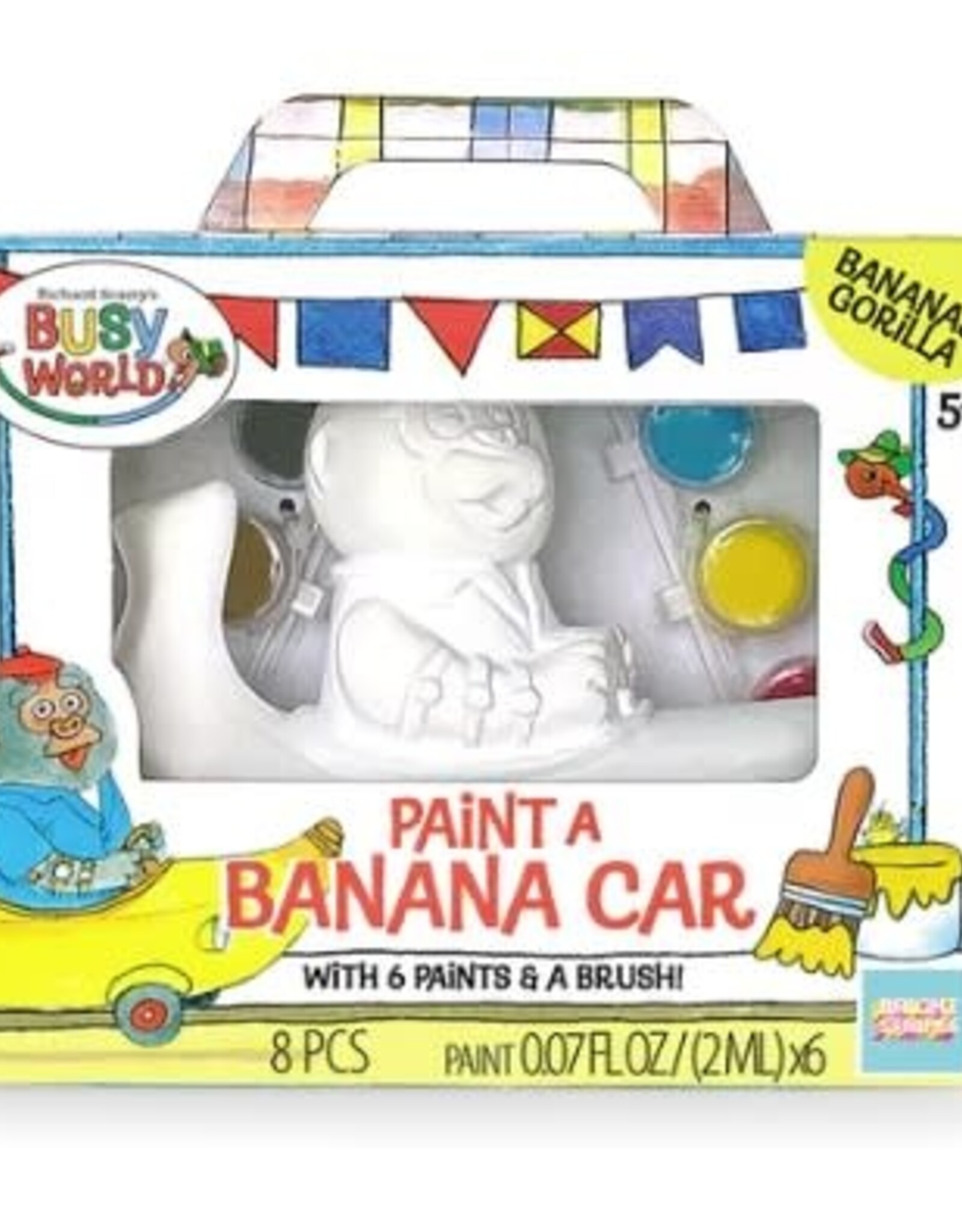 Bright Stripes Paint A Racer- Banana Car