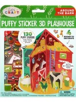Bright Stripes Puffy Sticker 3D Playhouse -Around the Barn