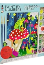 Bright Stripes Paint By Numbers- Frog & Mushroom