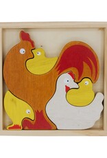 BeginAgain Chicken Family Puzzle