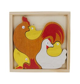 BeginAgain Chicken Family Puzzle