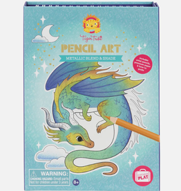 Tiger Tribe Pencil Art - Metallic Blend and Shade