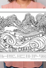 Crystal Salamon Giant Colouring Page - Canada 24" x 18"