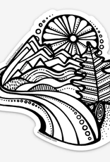 Crystal Salamon Colouring Sticker-Mountain Joy