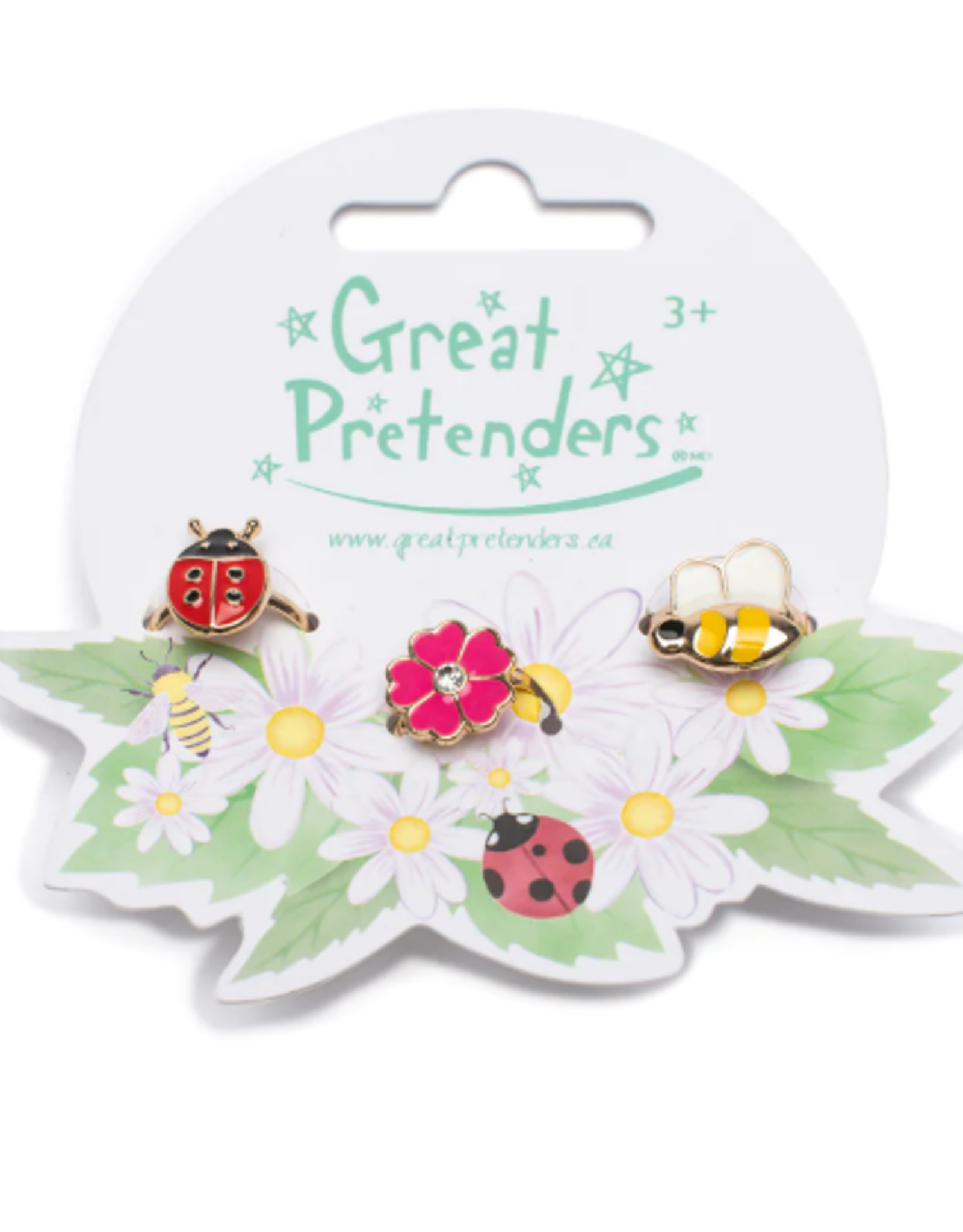 Great Pretenders Lady Bug Garden Ring Set, 3pc
