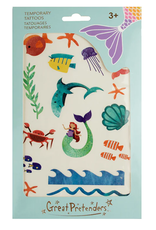 Great Pretenders Mermaid Tattoos, 1 Sheet