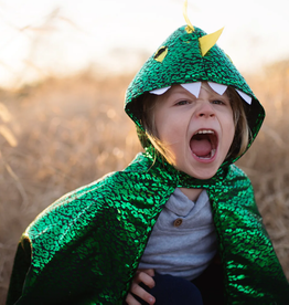 Great Pretenders Dragon Toddler Cape, Green/Metallic,  Size 2-3T
