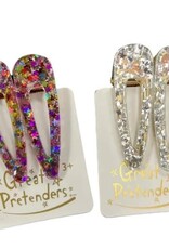 Great Pretenders Boutique Gel Sparkle Hairclips, 2pc, Assorted