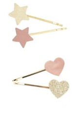Great Pretenders Boutique Matte Star Bobby Hairclips, 2pc, Assorted