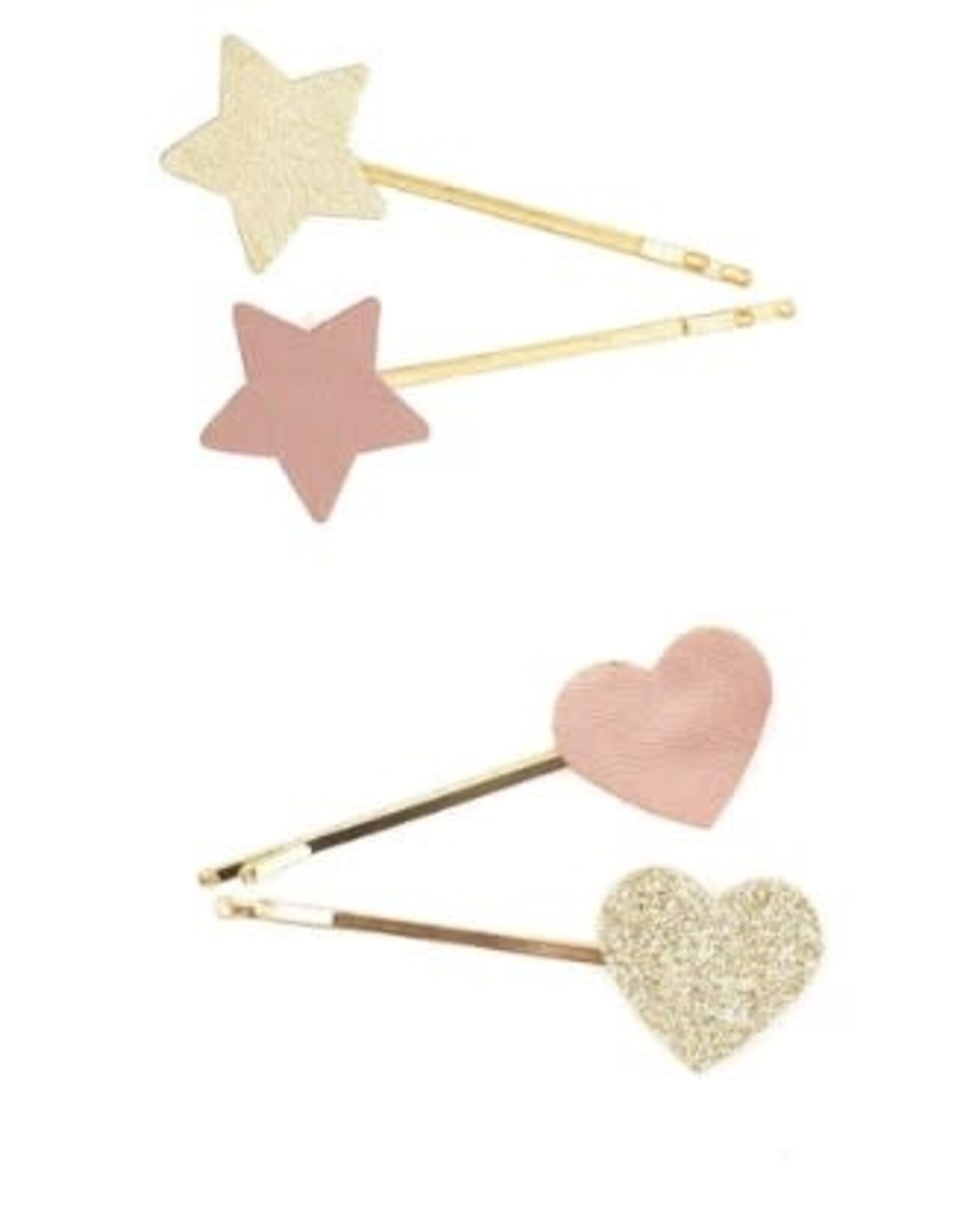 Great Pretenders Boutique Matte Star Bobby Hairclips, 2pc, Assorted