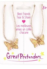 Great Pretenders BFF Butterﬂy Share & Tear Necklace, 2pc