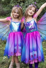 Great Pretenders Butterfly Twirl Dress with Wings & Headband, Blue/Purple, Size 5-6