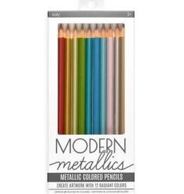 OOLY MODERN METALLICS COLORED PENCILS - SET OF 12