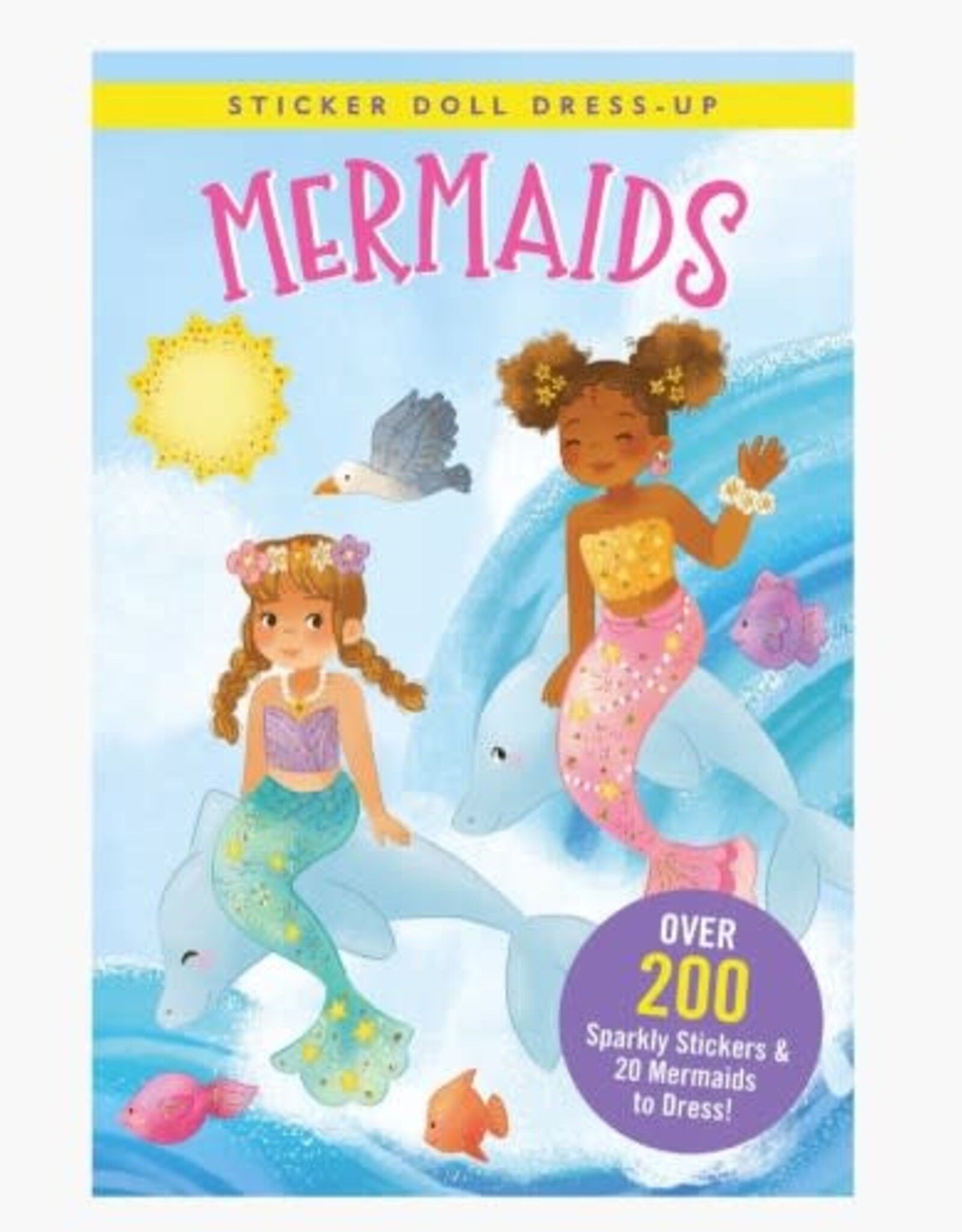 Peter Pauper Press Sticker Doll Dress-Up Book - Mermaids