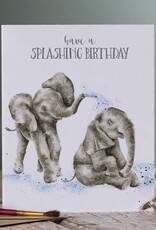 Wrendale Design CARD-SPLASHING BIRTHDAY SINGLE