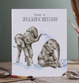 Wrendale Design CARD-SPLASHING BIRTHDAY SINGLE