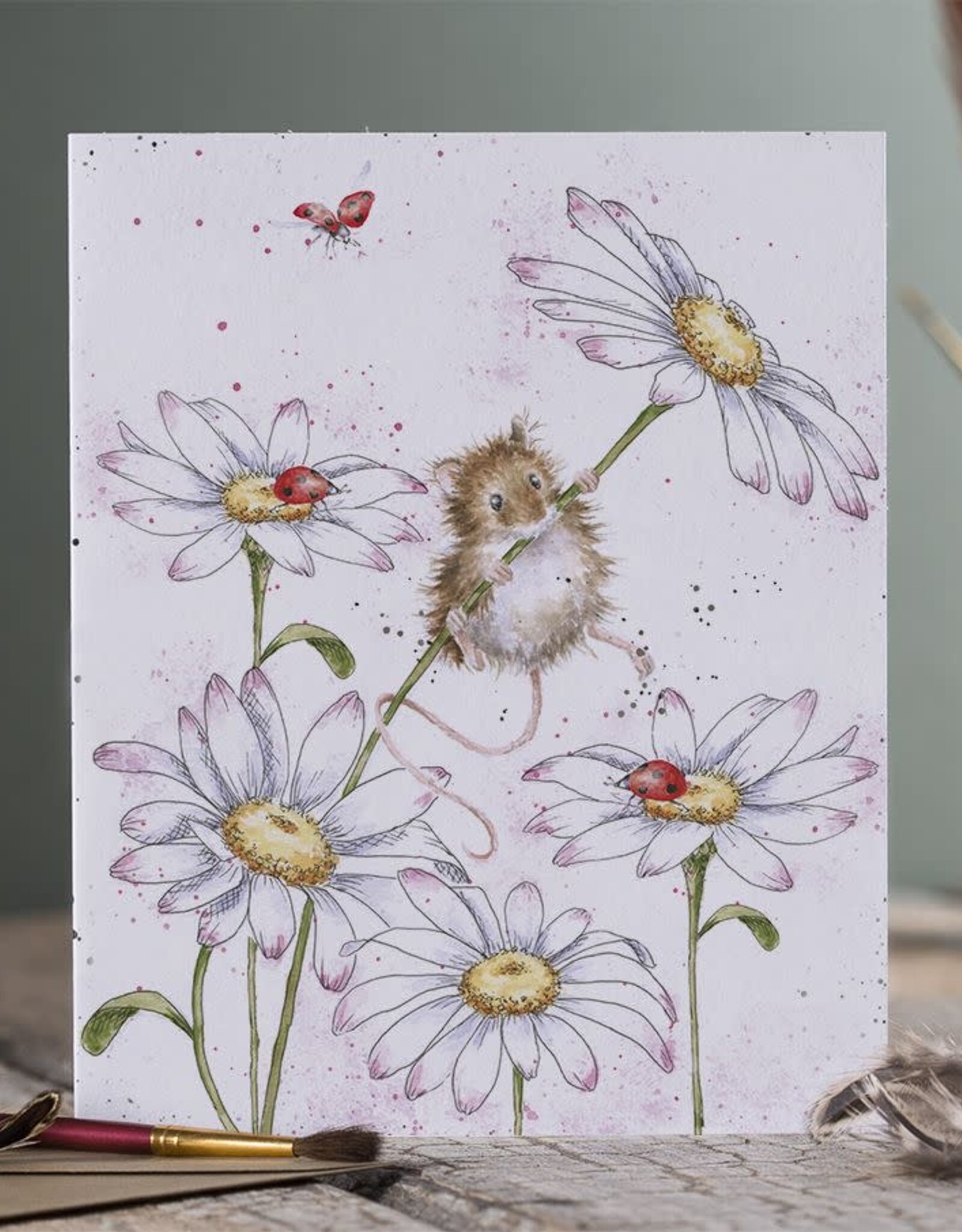 Wrendale Design CARD-OOPS A DAISY SINGLE