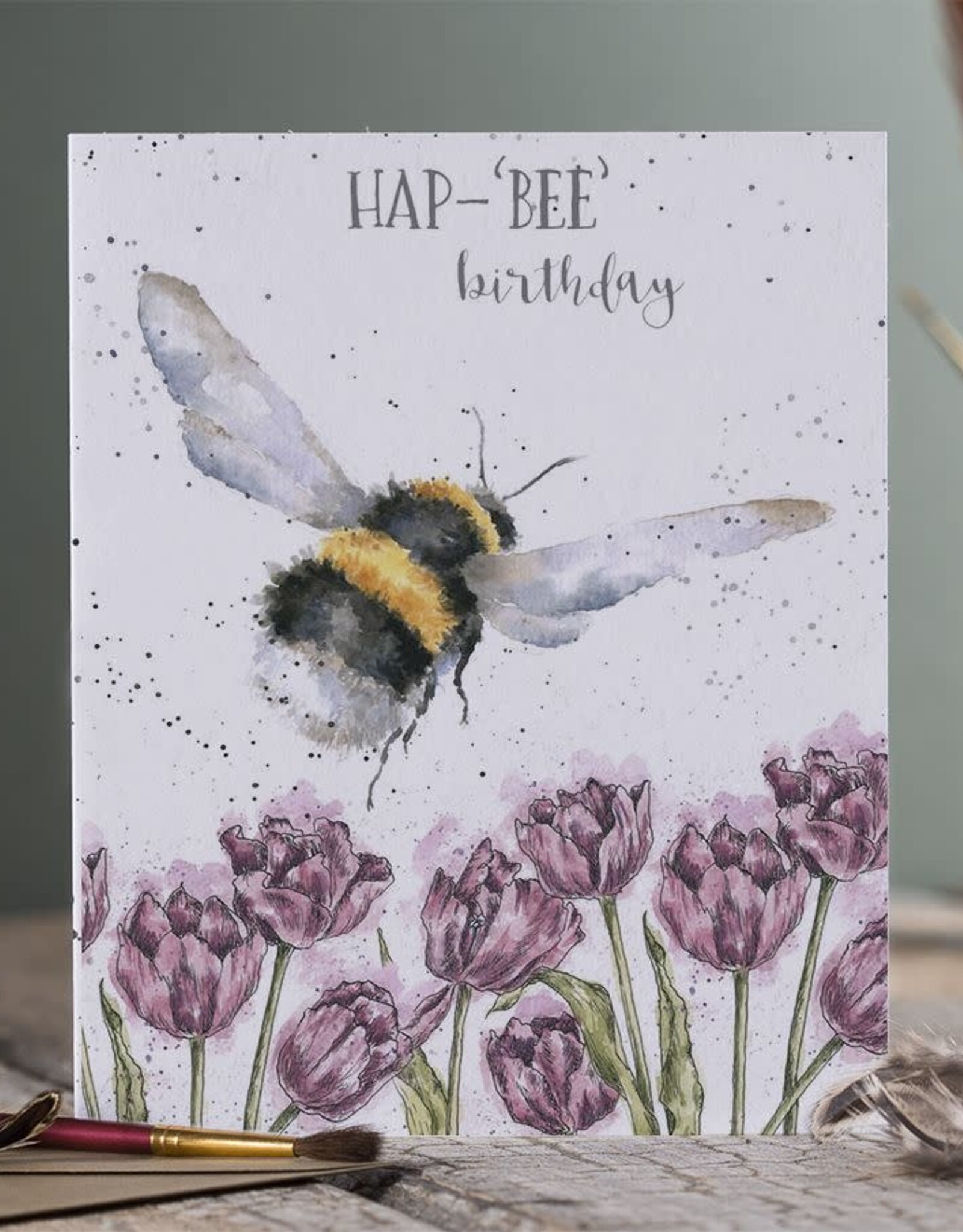 Wrendale Design CARD-HAP-BEE BIRTHDAY SINGLE
