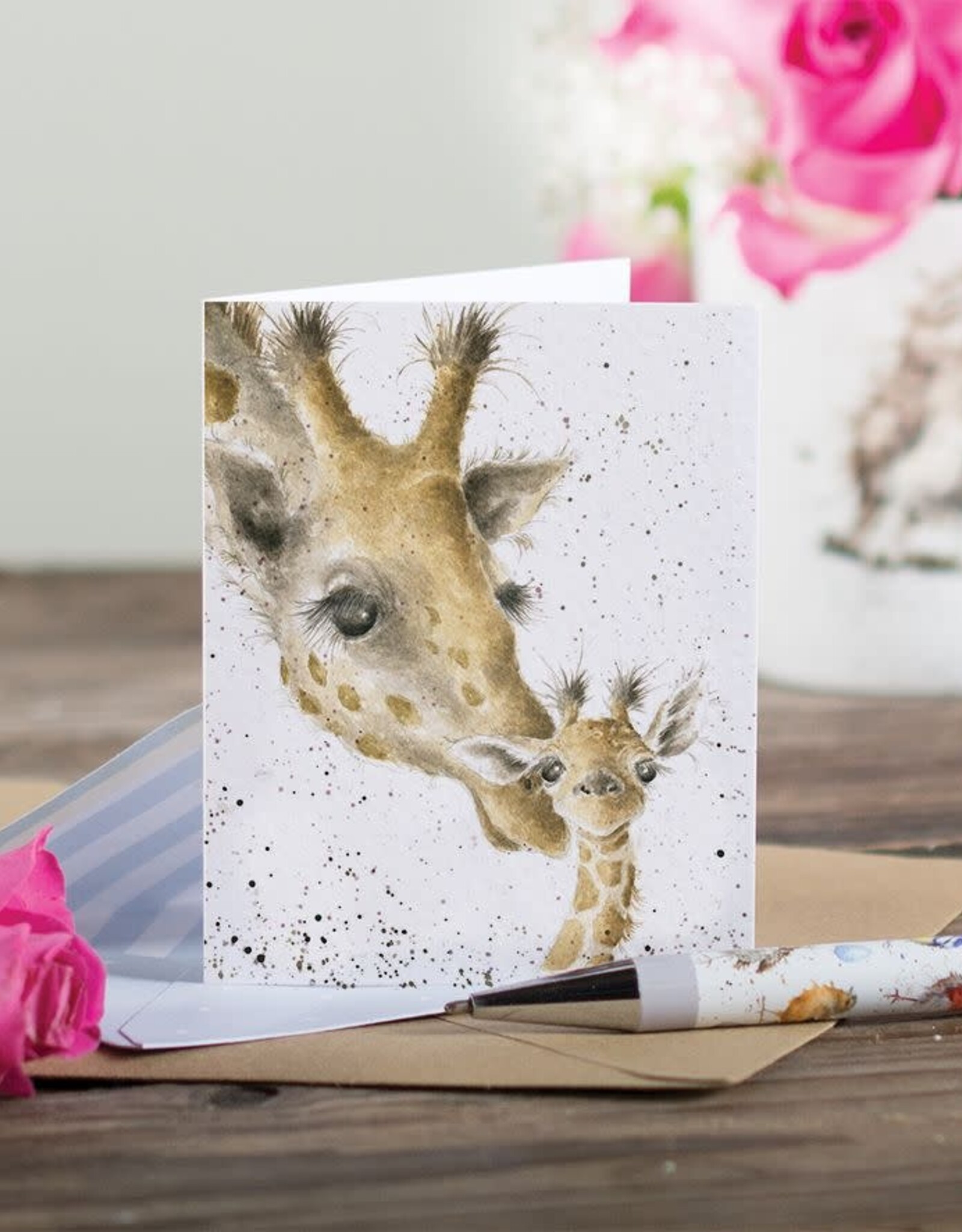 Wrendale Design CARD-FIRST KISS GIFT ENCLOSURE