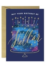 Design Design STELLAR BIRTHDAY CAKE CARD-Birthday