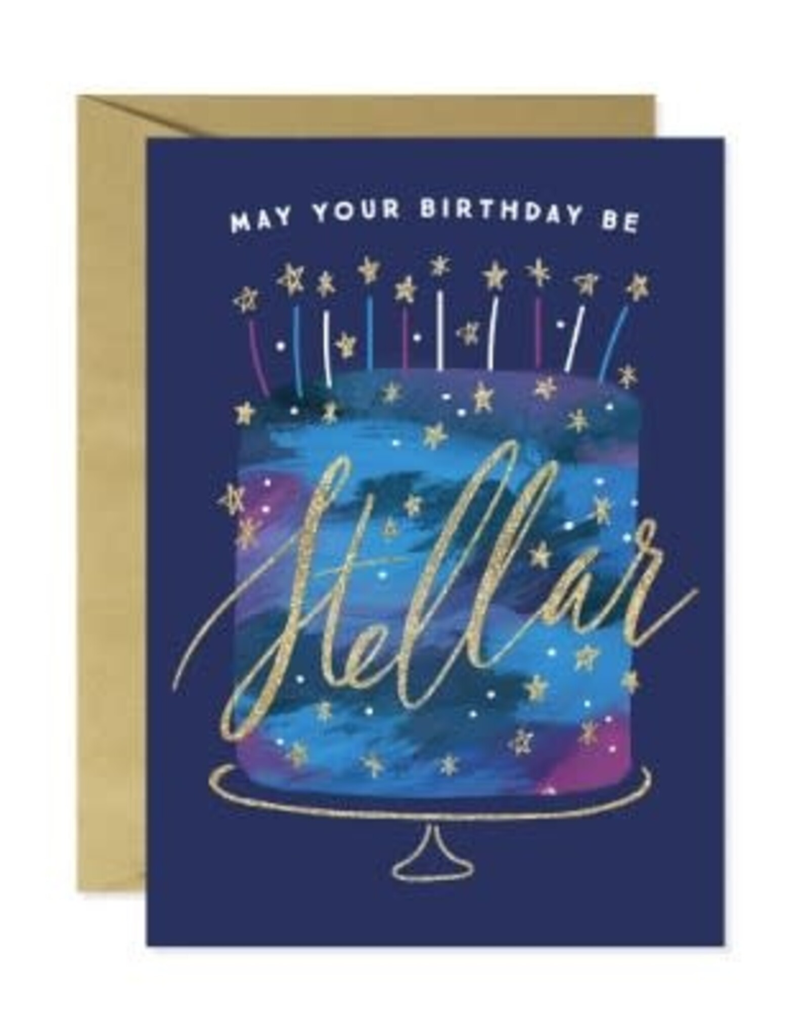 Design Design STELLAR BIRTHDAY CAKE CARD-Birthday