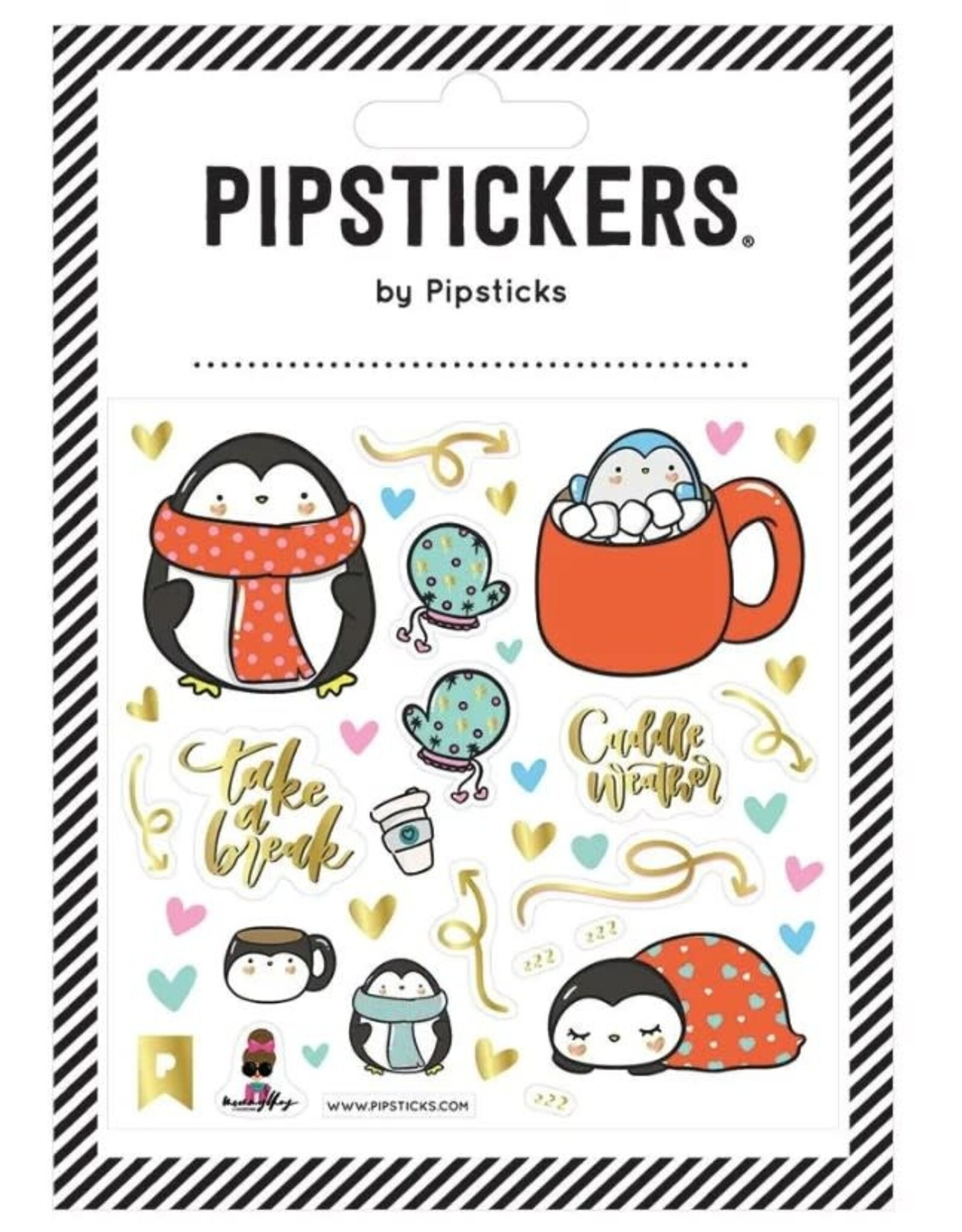 Pipsticks STICKER/Sleepy Penguins